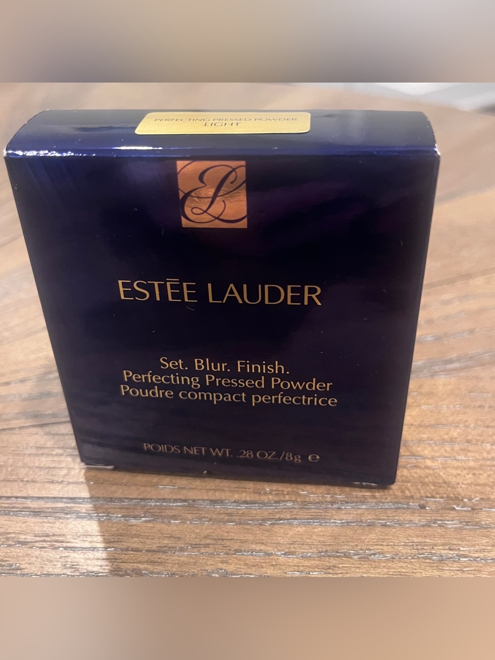 Estee Lauder Set Blur Finish Perfecting Pressed Powder Light NIB Discontinued